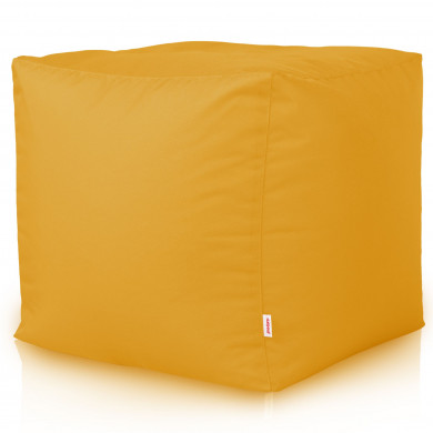 Giallo Pouf Giardino Da Esterno Cubo