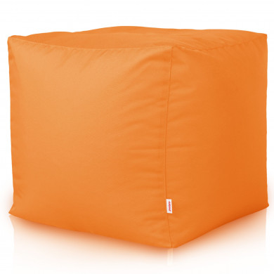 Arancione Pouf Giardino Da Esterno Cubo