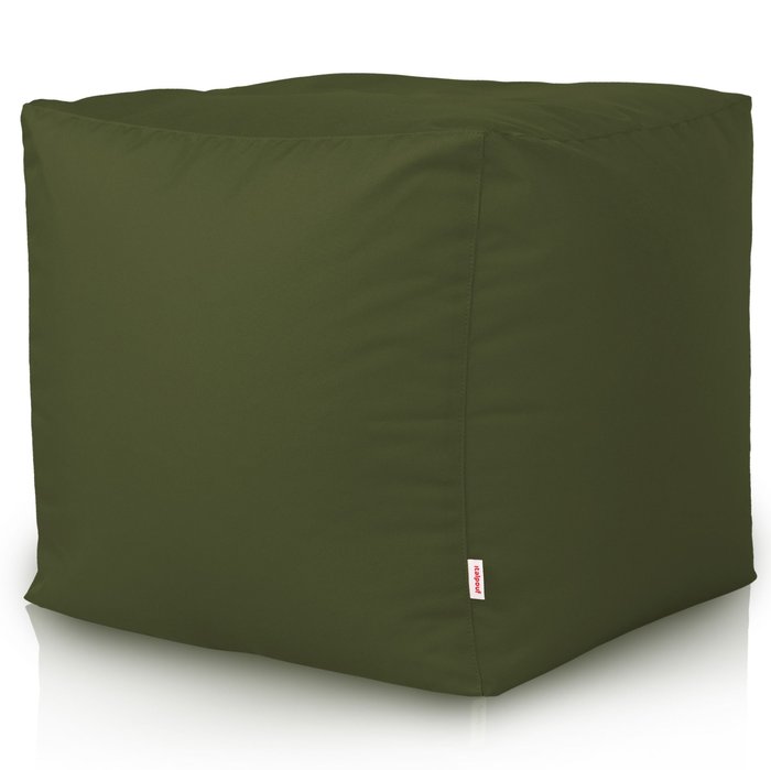 Verde Scuro Pouf Giardino Esterno Moderno