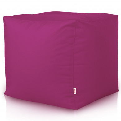 Fucsia Pouf Giardino Da Esterno Cubo