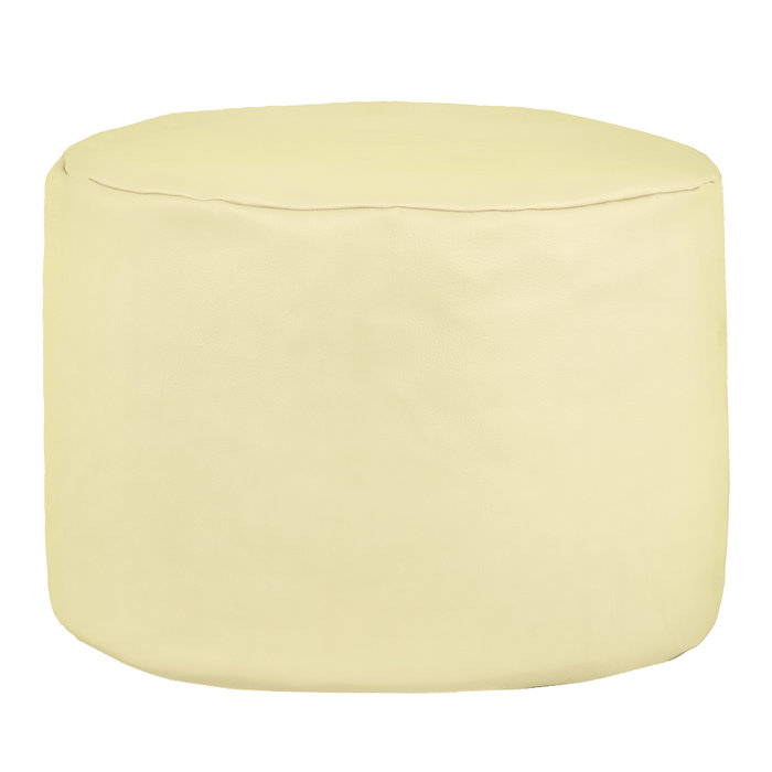 / Pouf a pera in ecopelle 37/ x 37/ cm 37 x 37 cm beige