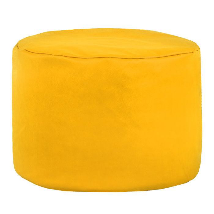 Giallo chiaro Pouf Soggiorno Ecopelle per Bambini