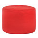 Rosso Pouf Soggiorno Ecopelle per Sedersi