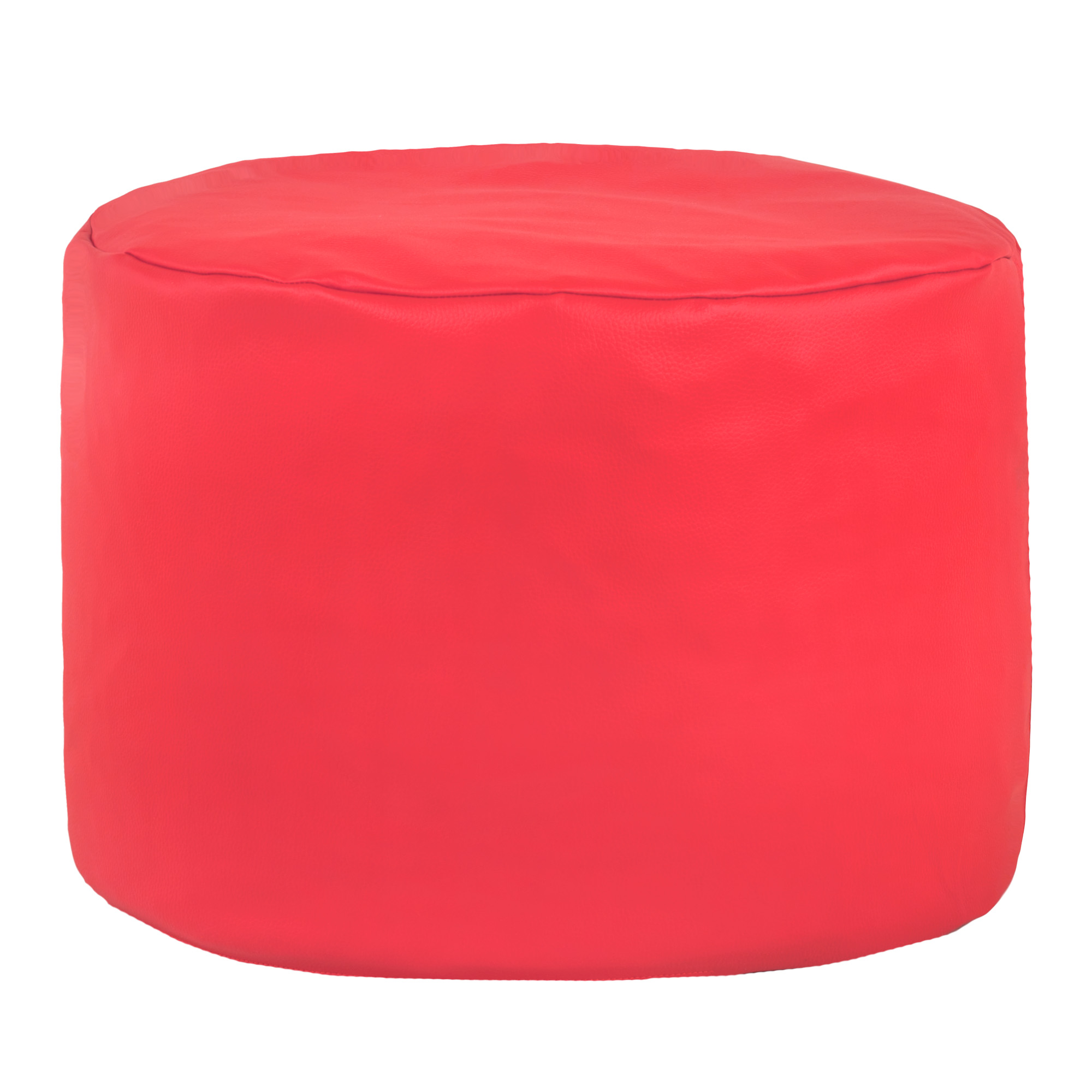 Pouf da soggiorno ecopelle certificata giallo. Pouf carino per bambini