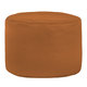 Marrone Chiaro Pouf Cilindro Ecopelle