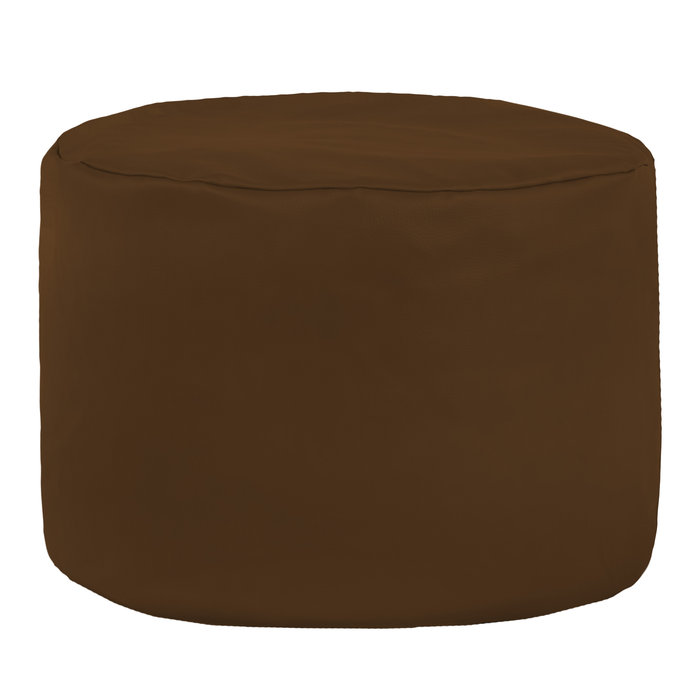Marrone scuro Pouf Soggiorno Cilindro Moderno