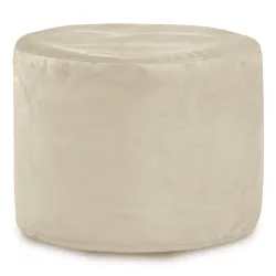 Perlato Pouf Tessuto Poggiapiedi