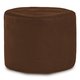 Marrone Pouf Tessuto Velluto Cilindro