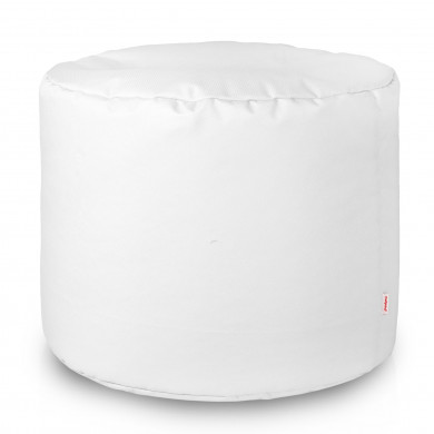Bianco Pouf Da Esterno Cilindro Nylon