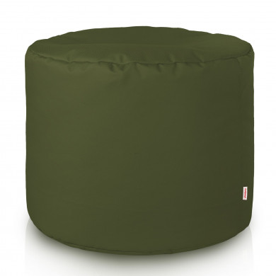 Verde Scuro Pouf da Esterno Cilindro Nylon