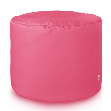 Rosa Pouf da Esterno Cilindro Nylon