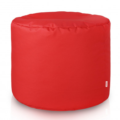 Rosso Pouf da Esterno Cilindro Nylon