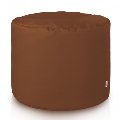Marrone Pouf da Esterno Cilindro Nylon