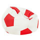 Rosso Pouf Calcio Ecopelle