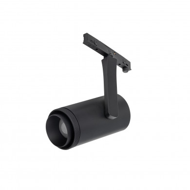 SPOT ZOOM LED 15W 3000K 500lm larghezza 5,7cm altezza 16cm per busbar NANO-LVM | Nero 11716