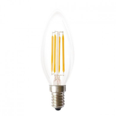 Lampadina LED FILAMENT E14 4W calda 1800K C35 candela