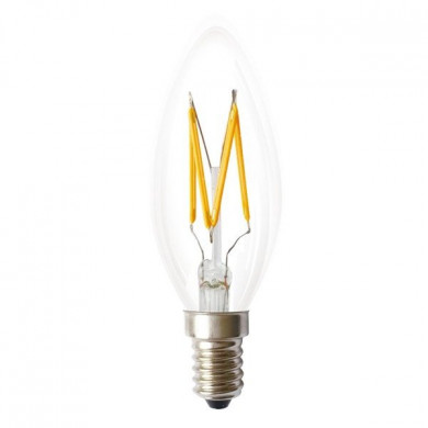 Lampadina LED FILAMENT E14 3W calda 1800K C35 candela