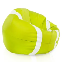 Poltrona Pouf Pallone Verde lime Tennis - Ecopelle
