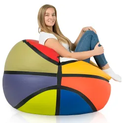Pouf basket colorato