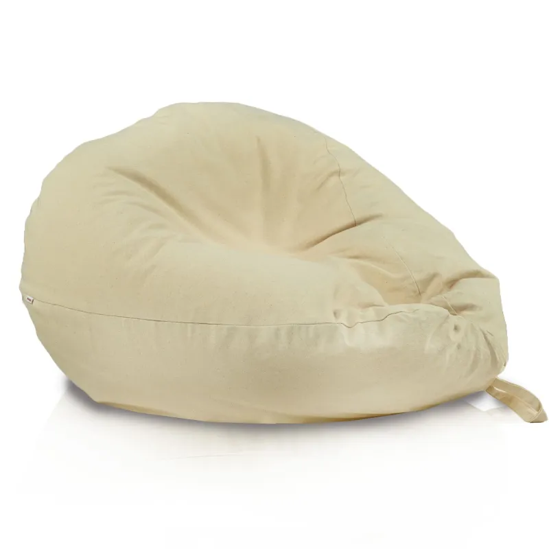 Poltrona Pouf Sacco XXL per adulti Gigante - Cotone Naturale Premium - Non tinto, Ecologico – vista 2