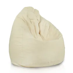 Poltrona Pouf Sacco XXL per adulti Gigante - Cotone Naturale Premium - Non tinto, Ecologico