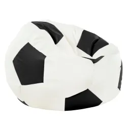 Poltrona Pouf Pallone da Calcio XL per Bambini - Ecopelle