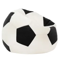 Poltrona Pouf Pallone da Calcio XXL Grande - Velluto Soft