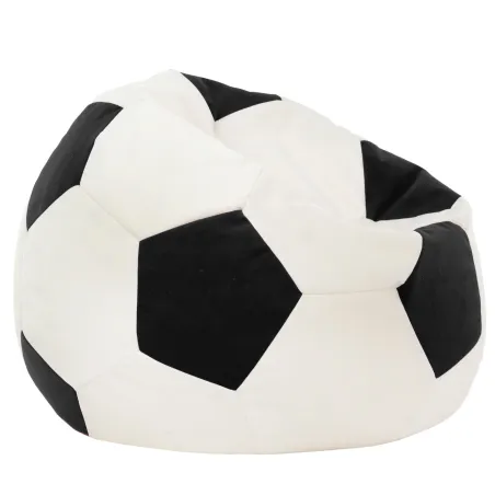 Poltrona Pouf Pallone da Calcio XXL Grande - Velluto Soft – vista 2