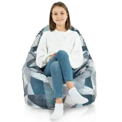 Poltrona Pouf Sacco Smart Porto - Tessuto Stampato Premium – vista 8