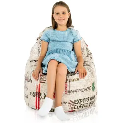 Poltrona Pouf Sacco Smart Porto - Tessuto Stampato Premium – vista 11