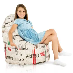 Poltrona Pouf Sacco Smart Porto - Tessuto Stampato Premium – vista 12