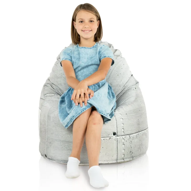 Poltrona Pouf Sacco Smart Porto - Tessuto Stampato Premium – vista 19