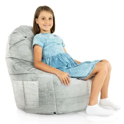 Poltrona Pouf Sacco Smart Porto - Tessuto Stampato Premium – vista 20