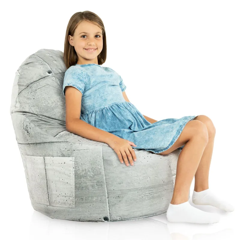 Poltrona Pouf Sacco Smart Porto - Tessuto Stampato Premium – vista 20