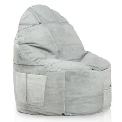 Poltrona Pouf Sacco Smart Porto - Tessuto Stampato Premium