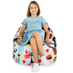 Poltrona Pouf Sacco Smart Porto - Tessuto Stampato Premium – vista 27