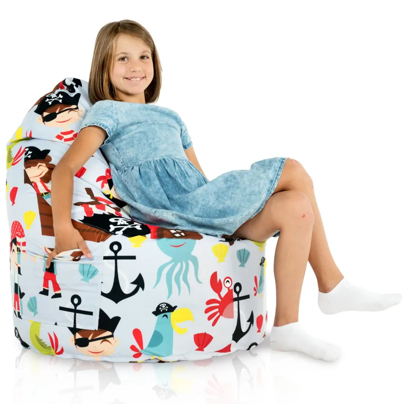 Poltrona Pouf Sacco Smart Porto - Tessuto Stampato Premium – vista 28