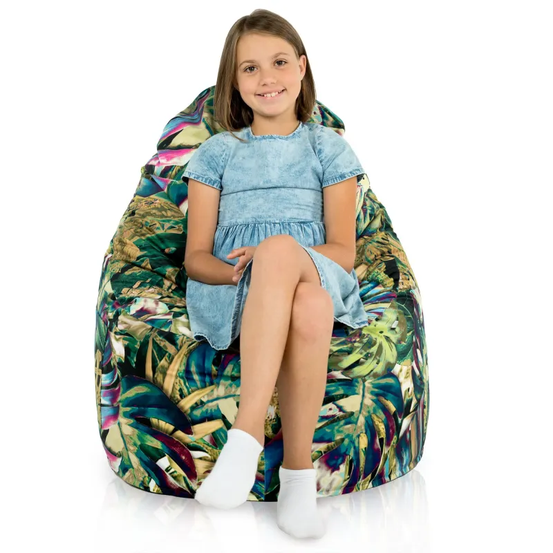 Poltrona Pouf Sacco Smart Porto - Tessuto Stampato Premium – vista 33