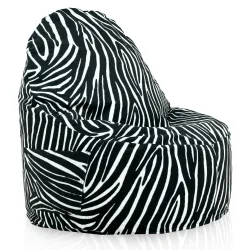 Poltrona Pouf Sacco Smart Porto - Tessuto Stampato Premium