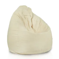 Poltrona Pouf Sacco L per bambini - Cotone Naturale Premium - Non tinto, Ecologico