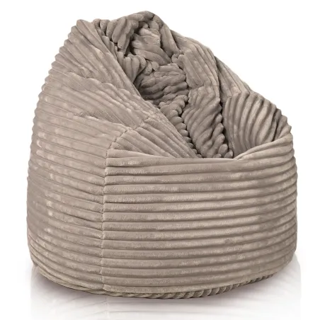 Poltrona Pouf Sacco XL Grande - Velluto a Coste Stripe