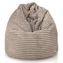 Poltrona Pouf Sacco XL Grande - Velluto a Coste Stripe – vista 2