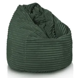 Poltrona Pouf Sacco - Velluto A Coste Larghe Royal