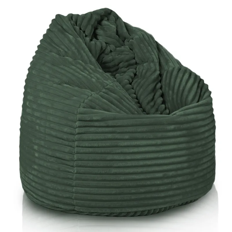 Poltrona Pouf Sacco XL Grande - Velluto a Coste Stripe – vista 11