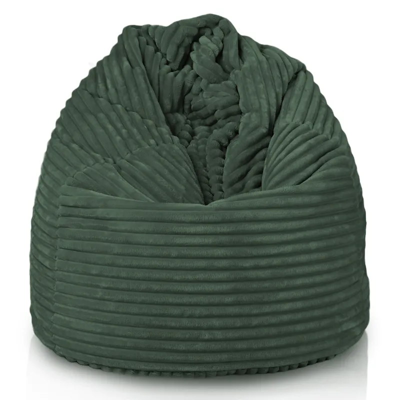 Poltrona Pouf Sacco XL Grande - Velluto a Coste Stripe – vista 12