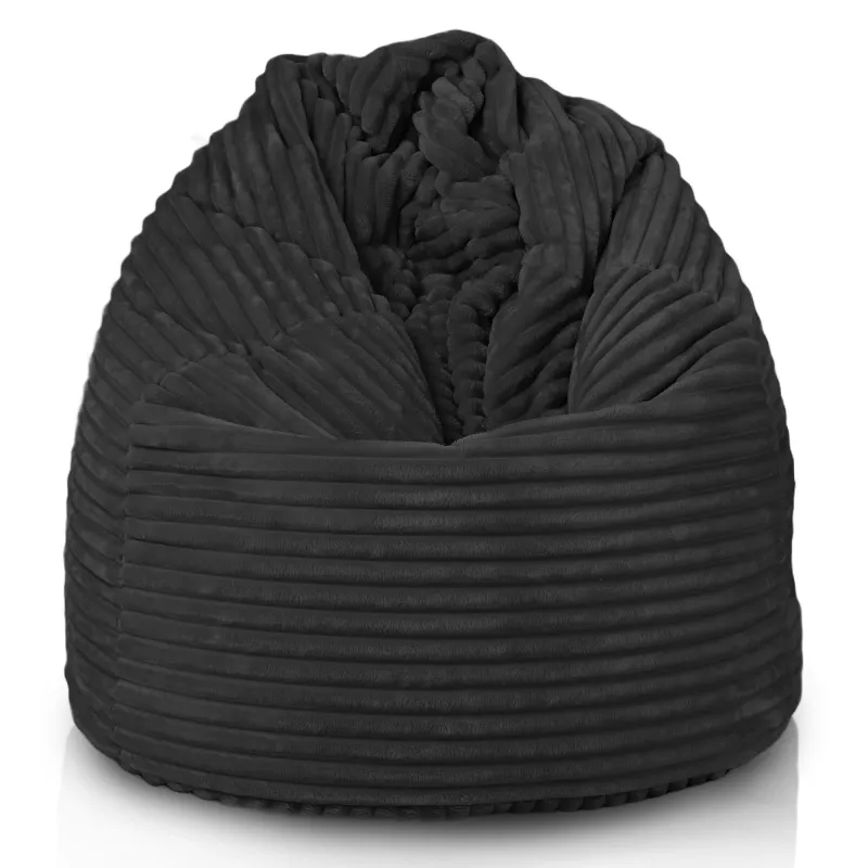 Poltrona Pouf Sacco XL Grande - Velluto a Coste Stripe – vista 17