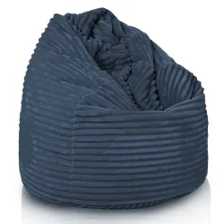 Poltrona Pouf Sacco - Velluto A Coste Larghe Royal