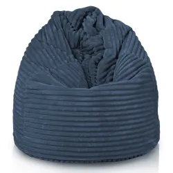 Poltrona Pouf Sacco XL Grande - Velluto a Coste Stripe – vista 22