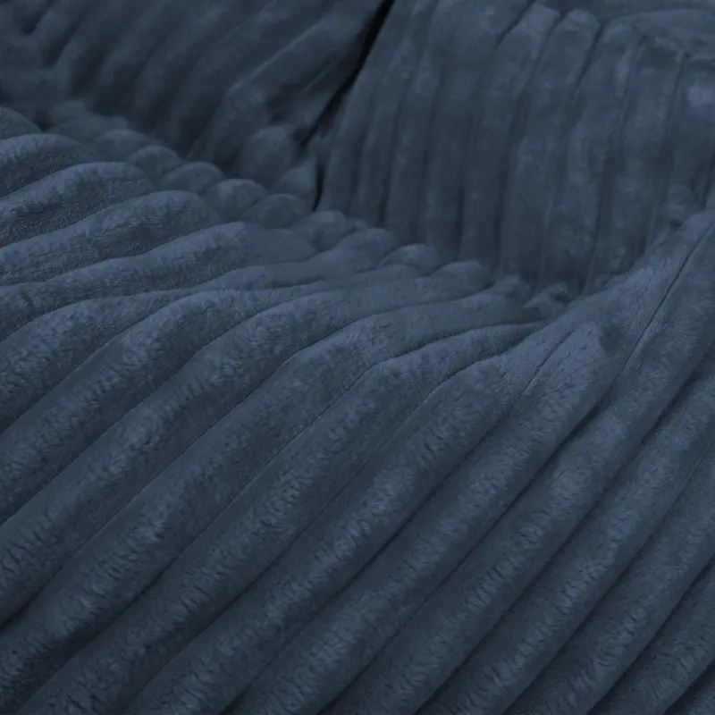 Poltrona Pouf Sacco XL Grande - Velluto a Coste Stripe – vista 24