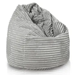 Poltrona Pouf Sacco - Velluto A Coste Larghe Royal